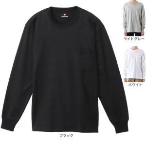 ヘインズ PERFECT WEIGHT 長袖ポケットTシャツ HM4-U101 010