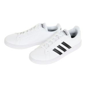 アディダス（adidas）（レディース）グランド コート ベース 白 ホワイト ブラック EE7968 スニーカー スポーツシューズ カジュアル 学校 トレーニング｜supersportsxebio