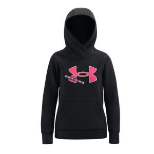 アンダーアーマー（UNDER ARMOUR） ジュニア ライバルフリース ロゴ フーディー 1366046 001 （キッズ）