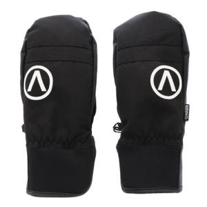 エアボーン スノーボード スキー グローブ メンズ SOLID ミトン ABG11125 BLACK 手袋