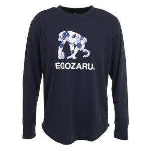 エゴザル（EGOZARU）（メンズ）バスケットボールウェア ロンT P.D.C. ロゴ 長袖Tシャツ NAVY EZLT-F2120-004