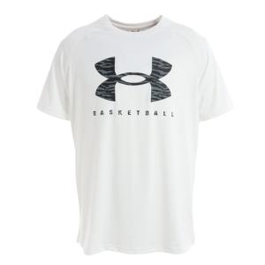 アンダーアーマー（UNDER ARMOUR）（メンズ）バスケットボールウェア テック ショートスリーブ Tシャツ ビッグロゴ 1371941 100