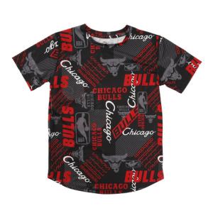 エヌビーエー バスケットボールウェア ジュニア ブルズ プリント Tシャツ PK2B3FEEU-BULLS