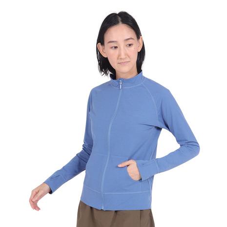 フットマーク（FOOTMARK）（レディース）ラッシュガード 長袖 フルジップ UVカット 立ち襟 ...