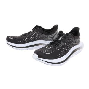 ホカ（HOKA）（メンズ）ランニングシューズ カワナ ブラック ホワイト 1123163-BWHT スニーカー 厚底 プレート ジョギング トレーニング 部活