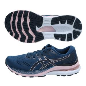 アシックス（ASICS）（レディース） ゲルカヤノ GEL-KAYANO 28 ブルー ブラック 1012B046 ワイド 幅広 ランニングシューズ ジョギングシューズ トレーニング