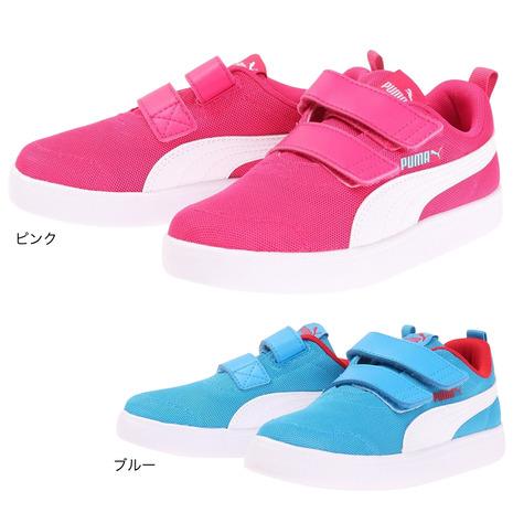 プーマ（PUMA）（メンズ、レディース、キッズ） ジュニアスニーカー スポーツシューズ コートフレッ...