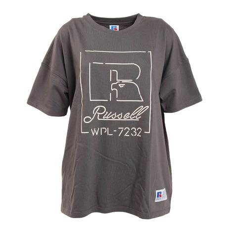 ラッセル（RUSSELL）（レディース）PRINT LOGO 半袖Tシャツ RBL22S1001