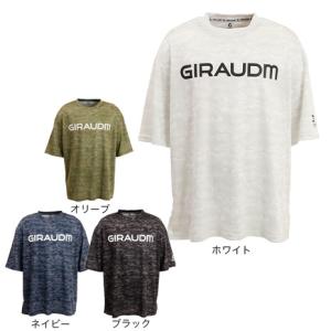 ジローム（GIRAUDM）（メンズ） ドライ 速乾 UV クール ドライプラスクール プリントメッシュTシャツ CT2S3338-TR863-DGSD｜supersportsxebio