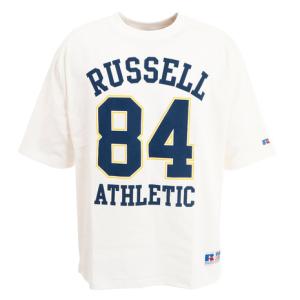 ラッセル（RUSSELL）（メンズ）Tシャツ 半袖 ヘビーウェイト PRO USA ラグランTシャツ ロゴ オーバーサイズ 綿100% RBM22S0002 WHT｜supersportsxebio