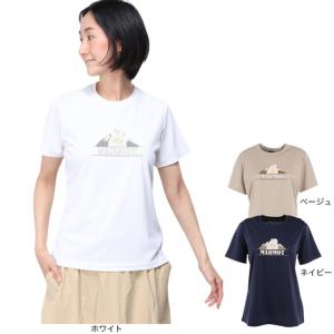 マーモット（Marmot）（レディース）半袖Tシャツ ホワイト TOWTJA90XB アニマル プリントティーシャツ トップス カジュアル アウトドア スポーツ ハイキング｜supersportsxebio