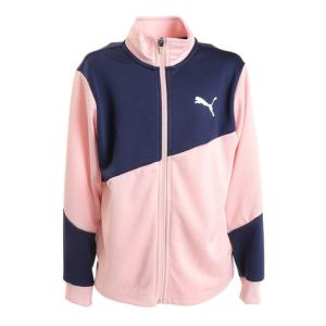 【20%OFFクーポン対象！5/15まで】プーマ（PUMA）（キッズ）ジャージ キッズ 女の子 ガールズ ACTIVEジャケット ピンク 670746 16 PNK｜SuperSportsXEBIO Yahoo!店