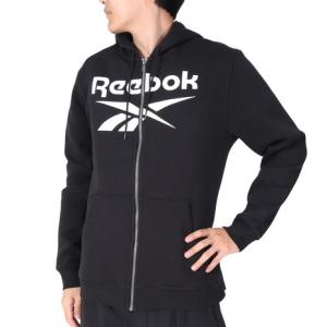 【2点10%OFFクーポン対象！4/18まで】リーボック（REEBOK）（メンズ）パーカー メンズトレーニング エッセンシャルズ ビッグ ロゴ BJ231-GR1638 ブラック｜supersportsxebio