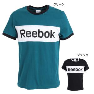 リーボック（REEBOK）（メンズ）Tシャツ メンズ 半袖 トレーニング エッセンシャルズ リニア ロゴ GLT76-FK6123 FK6125｜supersportsxebio