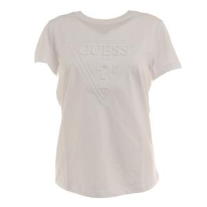ゲス （GUESS） （レディース） エンボスロゴ 半袖Tシャツ YM2K8406 KWHTの商品画像