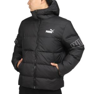 プーマアウター ダウンジャケット フード付き 防寒 ブラック POWER 672476 01 BLK