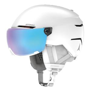 アトミック（ATOMIC）（メンズ）スキー ヘルメット SAVOR VISOR STEREO 23 AN5005714 ホワイト｜supersportsxebio