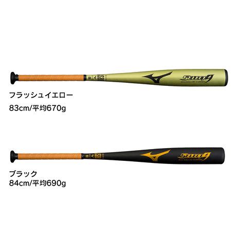 ミズノ(MIZUNO)(メンズ)軟式用バット 野球 一般 セレクトナイン 金属製 1CJMR162