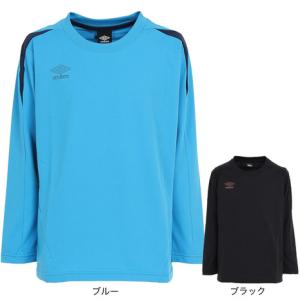 アンブロサッカーウェア ジュニア フィールテック長袖プラクティスシャツ UUJUJB52 IBLU