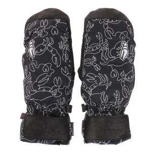 クラブグラブ（CRABGRAB）（レディース）グローブ ミトン スキー スノーボード レディース ブラック SNUGGLER WOMENS MITT S 22-20 SNUG W MT CD BK Sサイズ｜supersportsxebio