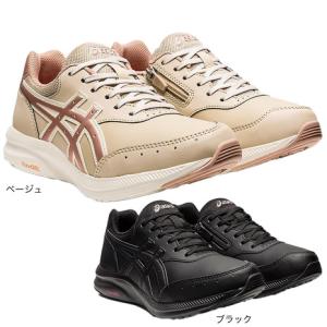 アシックス（ASICS）（レディース）スニーカー ゲル ファンウォーカー GEL-FUNWALKER W053 黒 ブラック ベージュ 1292A053 ウォーキングシューズ フィットネス