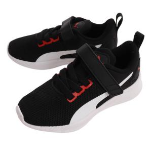 プーマ（PUMA）（キッズ）ジュニア スニーカー マジックテープ 黒 19292933 フライヤー ランナー V PS ブラック 19292933 ランニングシューズ｜supersportsxebio