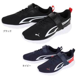 プーマ（PUMA）（キッズ）スニーカー ジュニア  黒 紺 シューズ ALL-DAY アクティブ AC+PS 387387 ブラック ネイビー｜SuperSportsXEBIO Yahoo!店