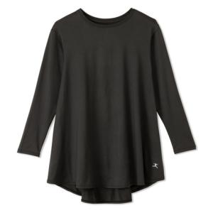 ダンスキン オールデイアクティブライトロングスリーブフレアTシャツ DA722300 K