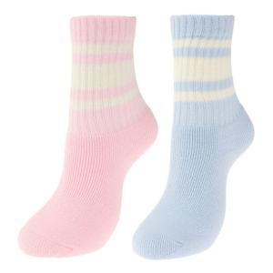 その他ブランド バルキーアクリル2足組 ソックス 895NN2OK0439 PNK 22〜25cm