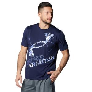 アンダーアーマー（UNDER ARMOUR）（メンズ）半袖Tシャツ メンズ テック  エクストララージロゴ 1378362 410｜supersportsxebio