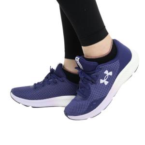 アンダーアーマー（UNDER ARMOUR）（レディース）ランニングシューズ チャージド パスート3 ネイビー パープル 3024889 501 スニーカー ジョギング クッション｜supersportsxebio