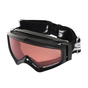 スワンズ（SWANS）（メンズ）ゴーグル スノーボード スノボ スキー 眼鏡対応 くもり止め ブラック ピンクレンズ GUEST-PDH｜supersportsxebio