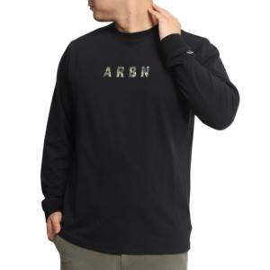 エアボーン（ARBN）（メンズ）長袖Tシャツ バックプリン AB2022AWMAPP008BLK｜supersportsxebio