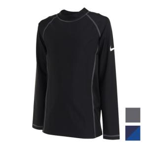 ナイキ（NIKE）（キッズ）スクール水着 ラッシュガード 長袖 フードなし 子供 男の子 ボーイズ UVカット UPF50+ 紫外線対策 速乾 SWIM BOYS 1991071