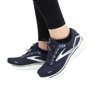 ブルックスランニングシューズ レディース 紺 ゴースト15 ネイビー BRW3802 NB スニーカー ジョギングシューズ 通勤 通学