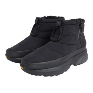 デサントウィンターショートブーツ 黒 メンズ レディース アクティブ ACTIVE ブラック DM1SJD40BK 外側ファスナー