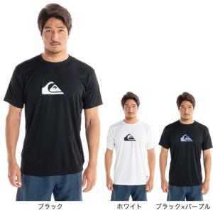 クイックシルバー（Quiksilver）（メンズ）ラッシュガード 半袖 Tシャツ UVカット UPF50+ 水陸両用 COMP LOGO SS QLY2310111｜SuperSportsXEBIO Yahoo!店