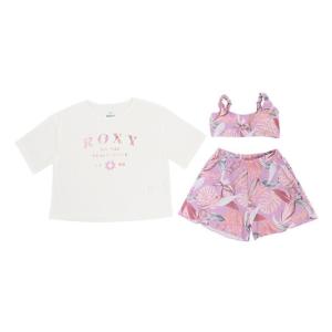 ロキシー（ROXY）（キッズ）水着 ラッシュTシャツ 上下 3点セット 子供 ジュニア MINI ON THE BEACH TSW231102LAV｜supersportsxebio