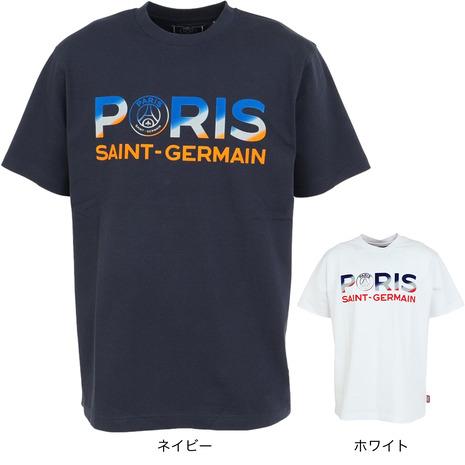 パリ サンジェルマン（Paris Saint Germain）（メンズ）フロッキープリント 半袖Tシ...