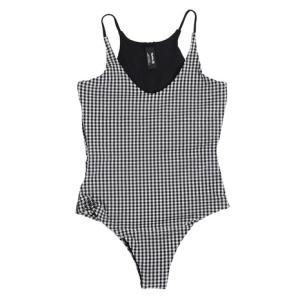 ハーレー（HURLEY）（レディース）水着 ワンピース ブラック ギンガムチェック QD GINGHAM BS 22 AV2764-010｜supersportsxebio