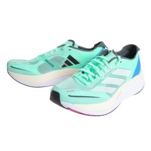 アディダス（adidas）（メンズ）ランニングシューズ アディゼロ ボストン 11 ミント GV9064 スニーカー 厚底 プレート 軽量 トレーニング ジョギング 部活