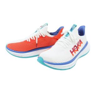 ホカ（HOKA）（メンズ）ランニングシューズ カーボン X 3 ホワイト 1123192-WFM スニーカー トレーニングシューズ ジョギング 部活 長距離｜supersportsxebio