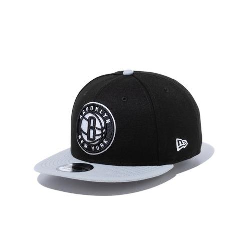 ニューエラ（NEW ERA）（メンズ、レディース）9FIFTY ブルックリン・ネッツ ブラック×チー...