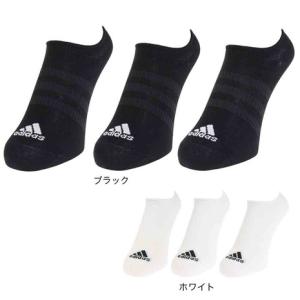 アディダス（adidas）（メンズ、レディース）薄手 軽量 ノーショーソックス 3足組 EBB71 ...