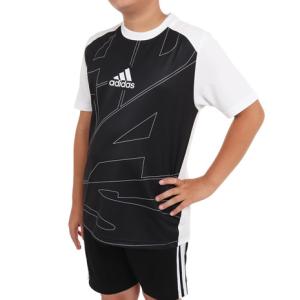 アディダス（adidas）（キッズ）半袖Tシャツ キッズ ルーズフィット ニット BUL95-IA9318