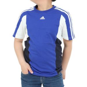 アディダス（adidas）（キッズ）ジュニア カラーブロック スリーストライプス レギュラーフィット 半袖Tシャツ ECO33-HR6361｜supersportsxebio