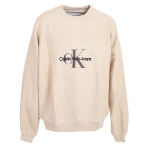 カルバンクライン（Calvin Klein）（メンズ）モノグラムロゴ テクスチャード トレーナー J321893 ACF｜supersportsxebio