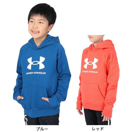 アンダーアーマー（UNDER ARMOUR）（キッズ）ジュニア ライバルフリース ビッグロゴ フーデ...