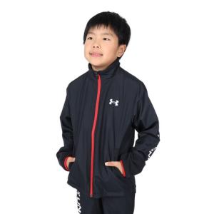 【15%OFFクーポン対象！4/18まで】アンダーアーマー（UNDER ARMOUR）（キッズ）ハイブリッド ウーブン フルジップ ジャケット 1381177 001｜supersportsxebio