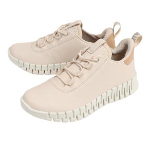 エコー（ecco）（レディース）スニーカー GRUUV FLEXIBLE SOLE ベージュ 21820360720 カジュアルシューズ 街履き 日常履き 通勤 シンプル｜supersportsxebio